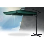 Parasol ogrodowy składany 6 segmentów zielony 350cm