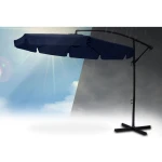 Parasol ogrodowy składany 8 segmentów granatowy 350cm