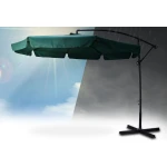 Parasol ogrodowy składany 8 segmentów zielony 350cm