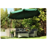 Parasol ogrodowy składany 8 segmentów zielony 350cm