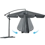 Parasol ogrodowy składany 8 segmentowy 350 cm z pokrowcem Plonos PL-881