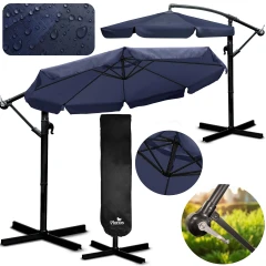  Parasol ogrodowy składany 8 segmentowy 350 cm z pokrowcem Plonos PL-881