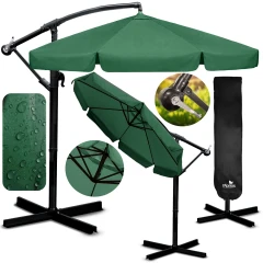 Parasol ogrodowy składany 8 segmentowy 350 cm z pokrowcem Plonos PL-881
