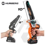 Piła łańcuchowa akumulatorowa 4.0Ah gałęziówka 10" 8" pilarka Humberg HM-437