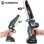 Piła łańcuchowa akumulatorowa 4,0Ah PRO gałęziówka 10" 8" pilarka Humberg HM-437