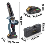 Piła łańcuchowa akumulatorowa 2x2,0 Ah PRO gałęziówka 10" 8" pilarka Humberg HM-437