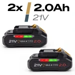 Piła łańcuchowa akumulatorowa 2x2,0 Ah PRO gałęziówka 10" 8" pilarka Humberg HM-437