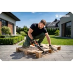 Piła łańcuchowa akumulatorowa 2x2,0 Ah PRO gałęziówka 10" 8" pilarka Humberg HM-437