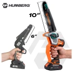 Piła łańcuchowa akumulatorowa 2x2,0 Ah PRO gałęziówka 10" 8" pilarka Humberg HM-437