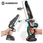 Piła łańcuchowa akumulatorowa 2x2,0 Ah PRO gałęziówka 10" 8" pilarka Humberg HM-437