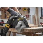 Pilarka tarczowa do drewna 1200 W Humberg HM-420 piła z prowadnicą odsysanie pyłu