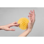 Piłka do masażu i fitness 9,5cm NS-957 żółta