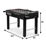 Stół do gry w piłkarzyki Neosport NS-402 czarny