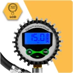 Pistolet do pompowania kół z manometrem cyfrowy wyświetlacz elektroniczny Humberg HM-260