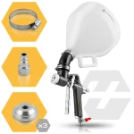 Pneumatyczny pistolet do tynkowania ścian malowania natryskowy 6l Humberg HM-259