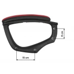 Podłokietniki do fotela Surmo czarno czerwone