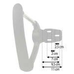 Podłokietniki do fotela Sydney II czarne 2szt