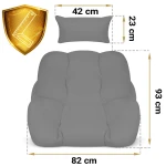 Poduszka do fotela wiszącego Luisiana Sofotel czarna