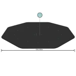 Pokrywa do basenu stelażowego 396 cm Bestway 58292