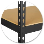 Regał metalowy magazynowy 183 x 90 x 40 cm Humberg HR-853 czarny