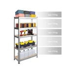 Regał metalowy magazynowy zestaw 2 szt 180 x 90 x 40 cm Humberg HR-812