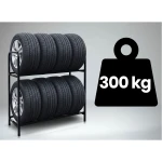 Regał stojak na opony koła metalowy półka na 8 opon Humberg HM-386