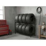 Regał stojak na opony koła metalowy półka na 8 opon Humberg HM-386