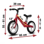 Rowerek biegowy Magnesium czerwony Ricokids RC-621