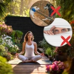 Siatka cieniująca 1,2x50m 140g/m2 + 50 zacisków szara