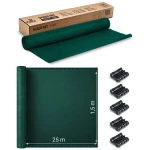 Siatka cieniująca 1,5x25m 110 g/m2 + 50 zacisków zielona