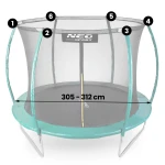 Siatka wewnętrzna do trampolin 312 cm 10ft Neo-Sport
