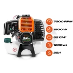 Silnik do kosy spalinowej podkaszarki 52 cc 7500 RPM Humberg HM-615