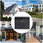 Skrzynka na listy 37,5x30,5x12 cm czarna HM-860