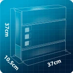 Skrzynka na listy 37x37x10,5 cm antracyt HM-863