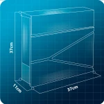 Skrzynka na listy 37x37x10,5 cm antracyt HM-862