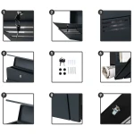 Skrzynka na listy 37x37x10cm antracyt 4996