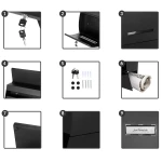 Skrzynka na listy 35x45x10cm czarna 4994