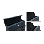 Skrzynka na listy 37x37x10cm antracyt 4991