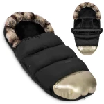 Śpiworek do wózka, sanek Elmi Ricokids - czarno-złoty 