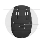 Śpiworek do wózka, sanek Elmi Ricokids - czarno-złoty 