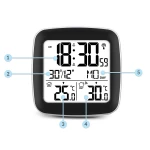 Stacja pogodowa z wyświetlaczem BD-903 srebrny 