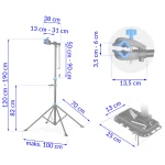 Stojak rowerowy serwisowy MB3 stal czarny
