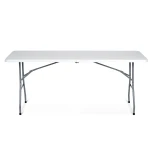 Stół cateringowy ogrodowy składany 180 cm Plonos biały