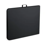 Stół cateringowy ogrodowy składany 244 cm Plonos czarny