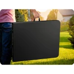 Stół cateringowy ogrodowy składany 244 cm Plonos czarny