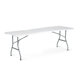 Stół cateringowy ogrodowy składany 244 cm Plonos biały