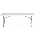 Stół cateringowy ogrodowy składany 244 cm Plonos biały