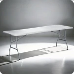 Stół cateringowy ogrodowy składany 244 cm Plonos biały