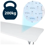 Stół cateringowy ogrodowy składany 244 cm Plonos biały