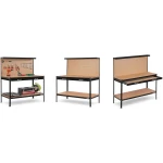 Stół roboczy warsztat z szufladą Humberg HM-590 czarny